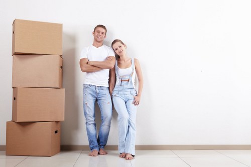Man With Van Hanwell team preparing a local move with careful loading