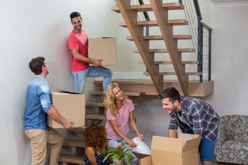 Local removals crew handling a flat move in Hanwell