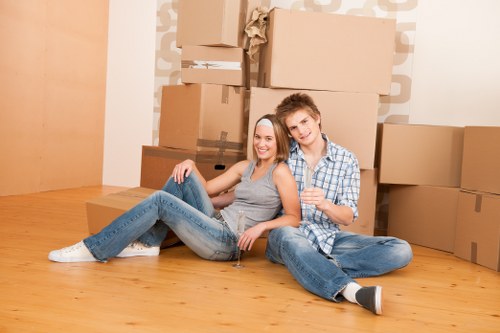 Home moving service in Hanwell with residential properties nearby