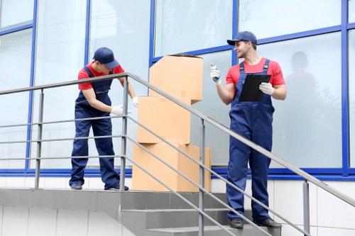 Man and van moving team in Hanwell near residential streets