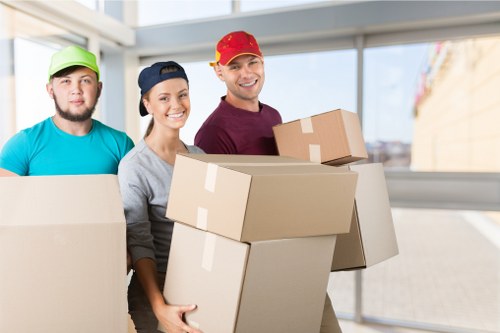 Removal team planning a house move in Hanwell
