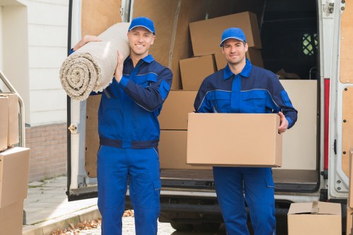 Packing and transporting office equipment for a Hanwell business move