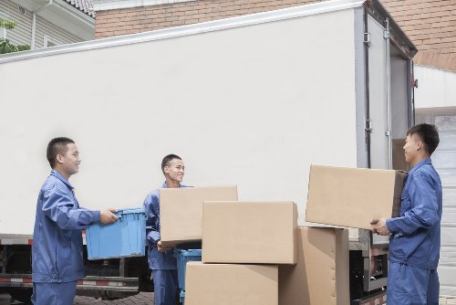 Furniture transport and removals van in Hanwell
