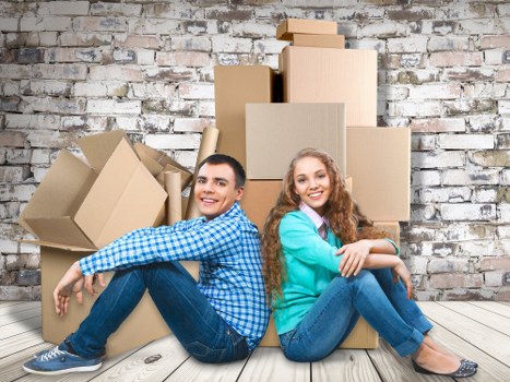 Professional movers handling household items in Hanwell