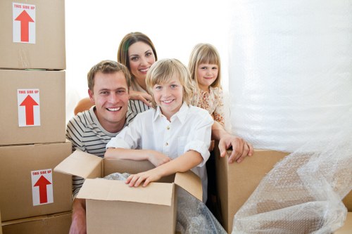 Local moving team managing access in Hanwell