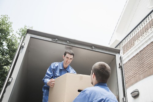 Moving team loading furniture for a Hanwell house move