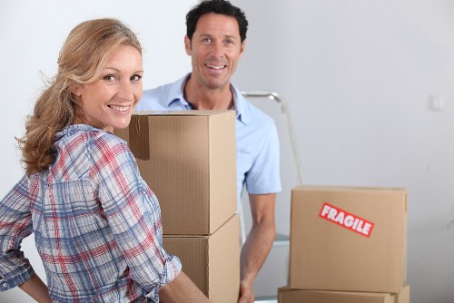 Commercial removals van prepared for a Hanwell business relocation