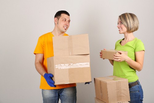 Local removals team preparing for a move near Hanwell